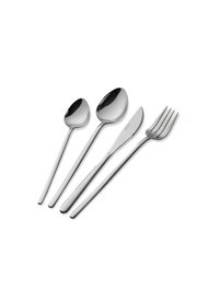 Hermia Juego de cubertería CKB0227 de 24 piezas en acero inoxidable plata